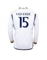 Real Madrid Federico Valverde #15 Kotipaita 2023-24 Pitkähihainen
